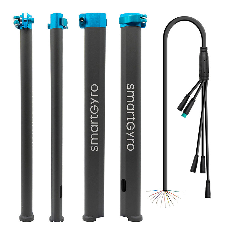 Potence avec câble et collier d’origine Smartgyro Speedway / Rockway - gris