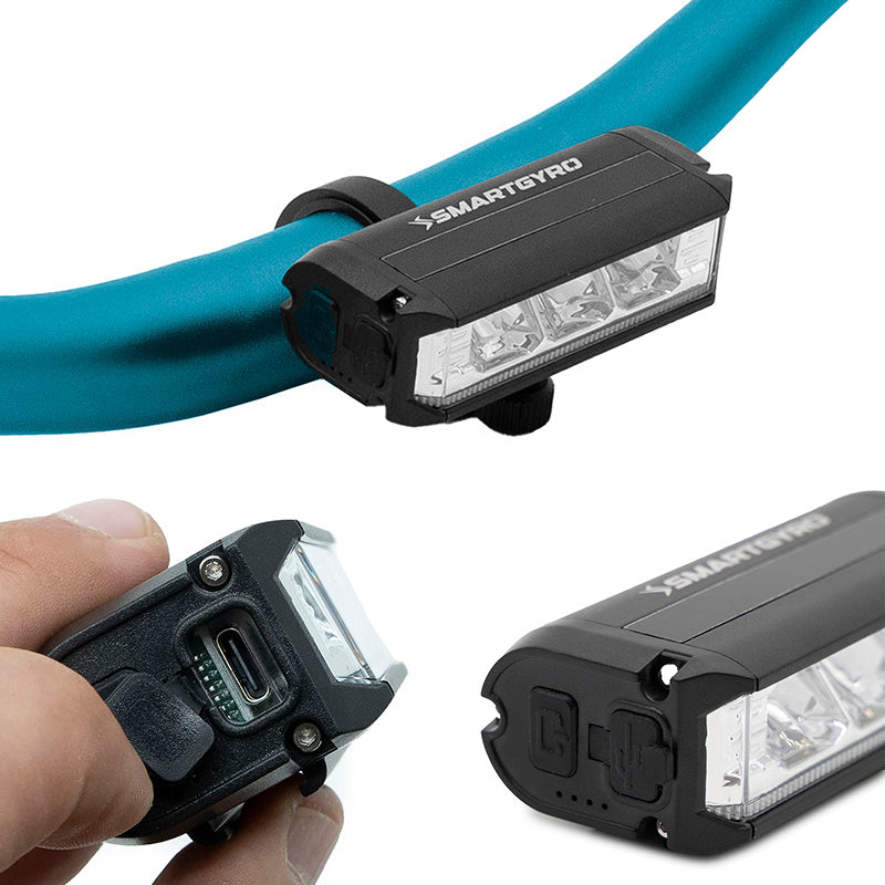 Lumière LED avant rechargeable USB-C – SMARTGYRO PRO HD