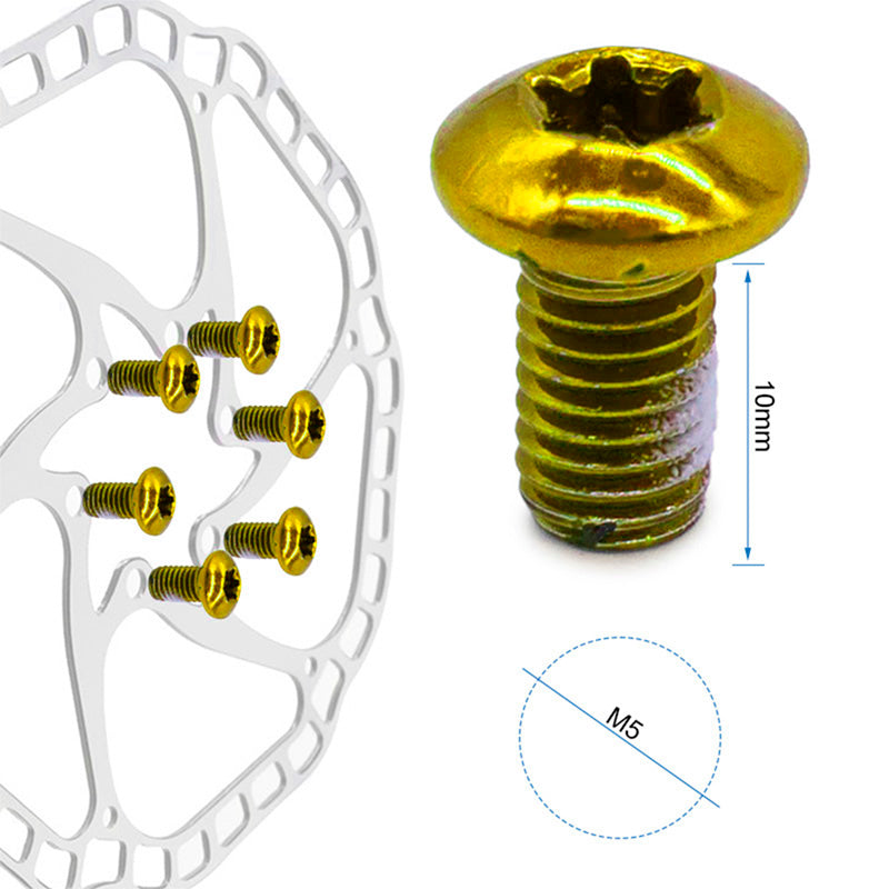 Vis jaune M5x10 pour disques de frein - 12 pcs.