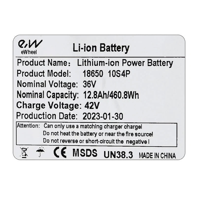 Batterie externe 36V 12,8 à / h [Ewheel]