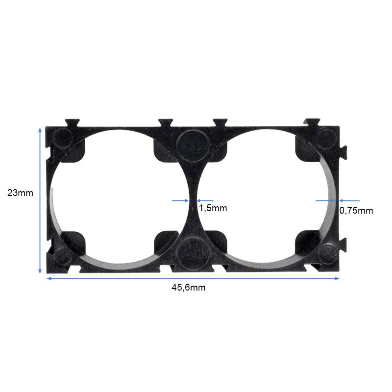 Support de batterie 21700 1x2 - 10 pcs