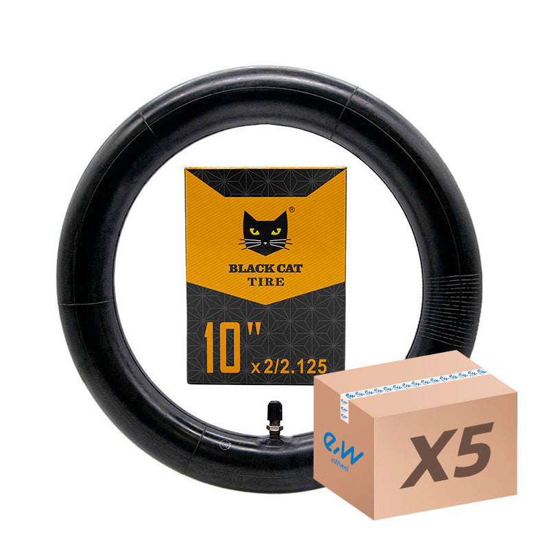 Chambre à air 10x2/2,125 Black Cat - valve droite - 5 unités