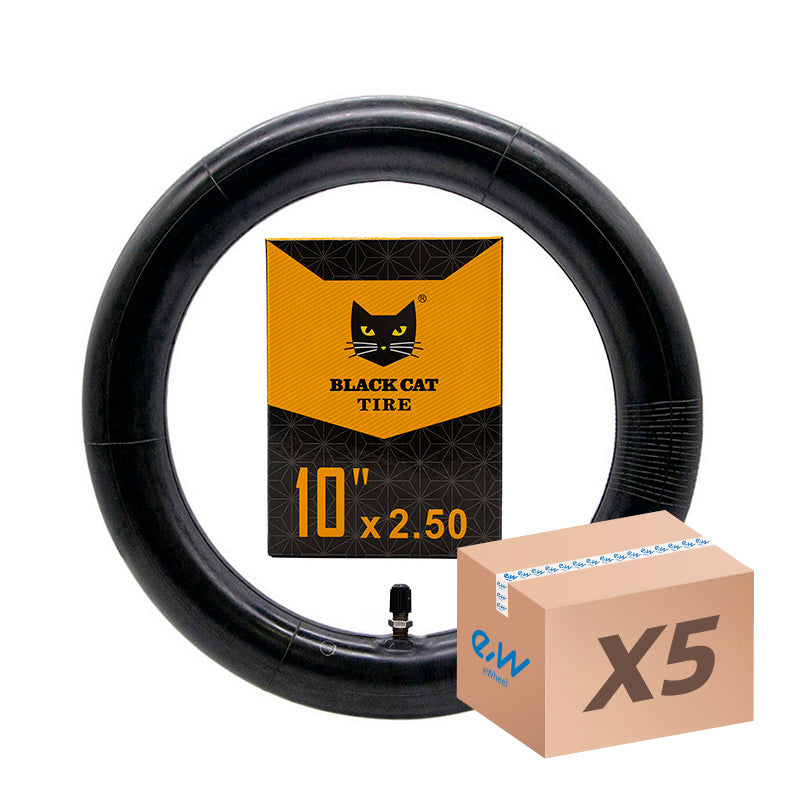 Chambre à air 10x2,5 Black Cat - valve droite - 5pcs