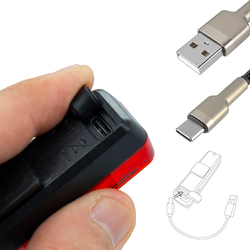 Feu arrière rechargeable EWL008