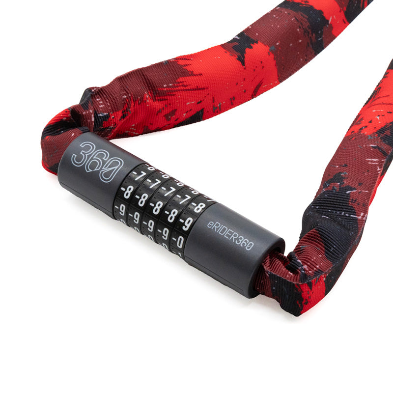 Antivol à code EWLK022 housse tissu rouge
