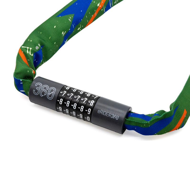 Antivol à code EWLK022 housse tissu multicolore