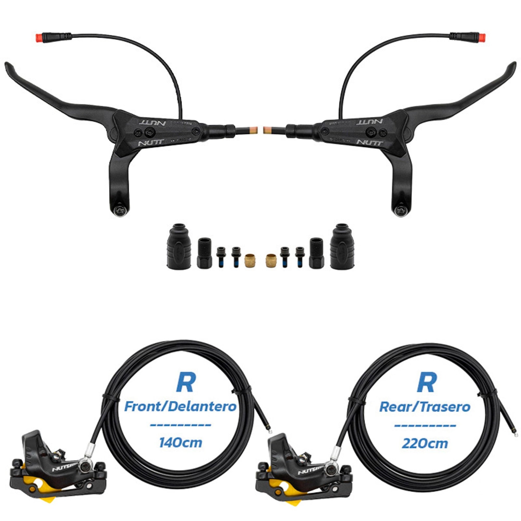 Kit de frein hydraulique noir Y5 Avant R arrière R [NUTT]