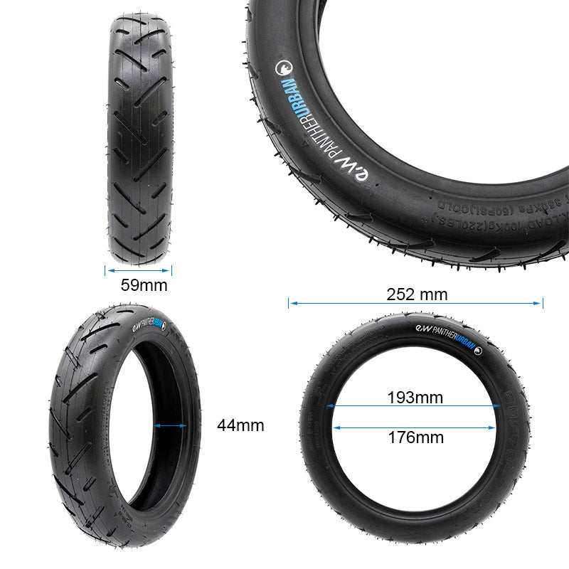 Pneu tubeless 60/70-7 POUR MI4 PRO MAX/PLUS EWHEEL PANTHERURBAN