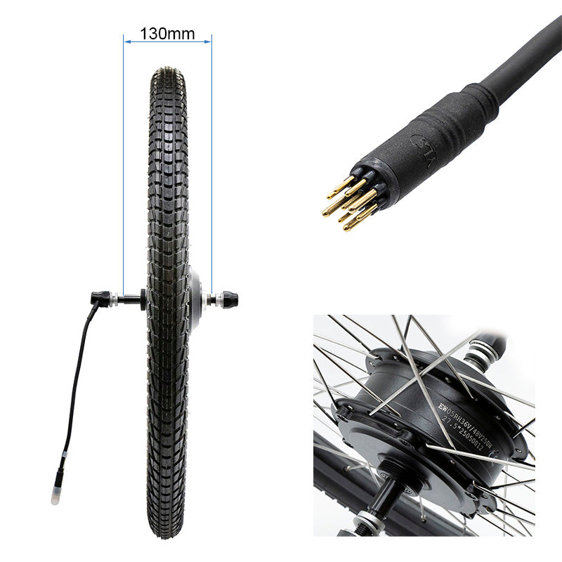 Moteur 36V 250W pour Ebike 27 5 pouces (Inclut pneu)