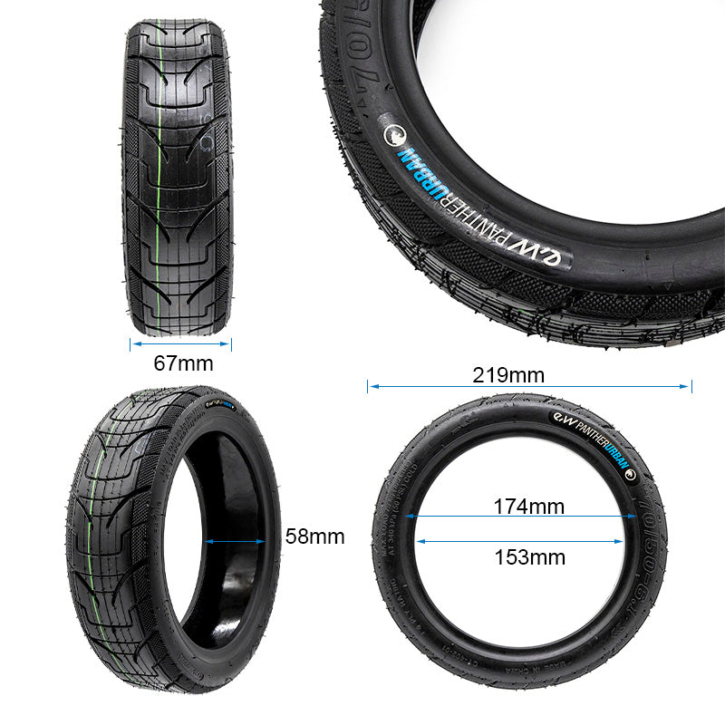 Pneu tubeless 70/50-6,1 EWHEEL PANTHERURBAN Avec gel anti-crevaison