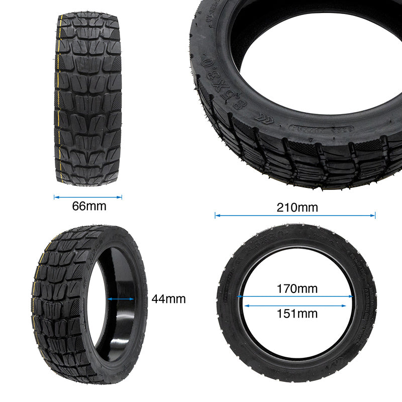 Pneu 8,5x3 tubeless tout-terrain - avec GEL EWHEEL RHINOTRACK