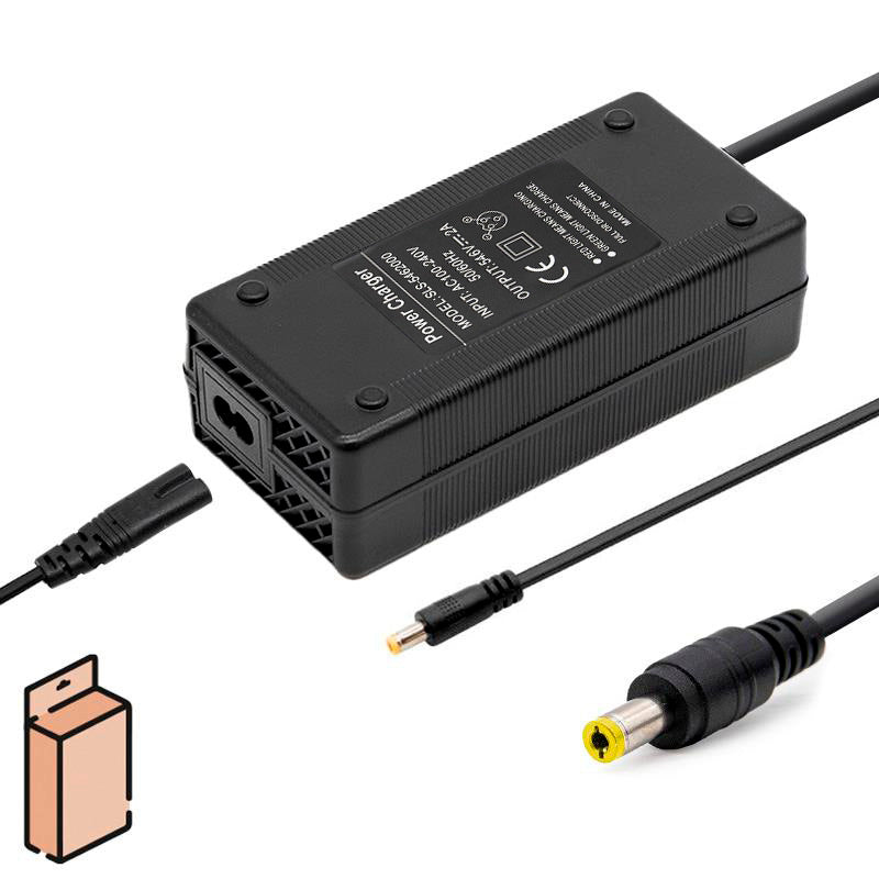 Chargeur 48V (sortie 54,6v) 2A connecteur DC 5,5x2,1mm