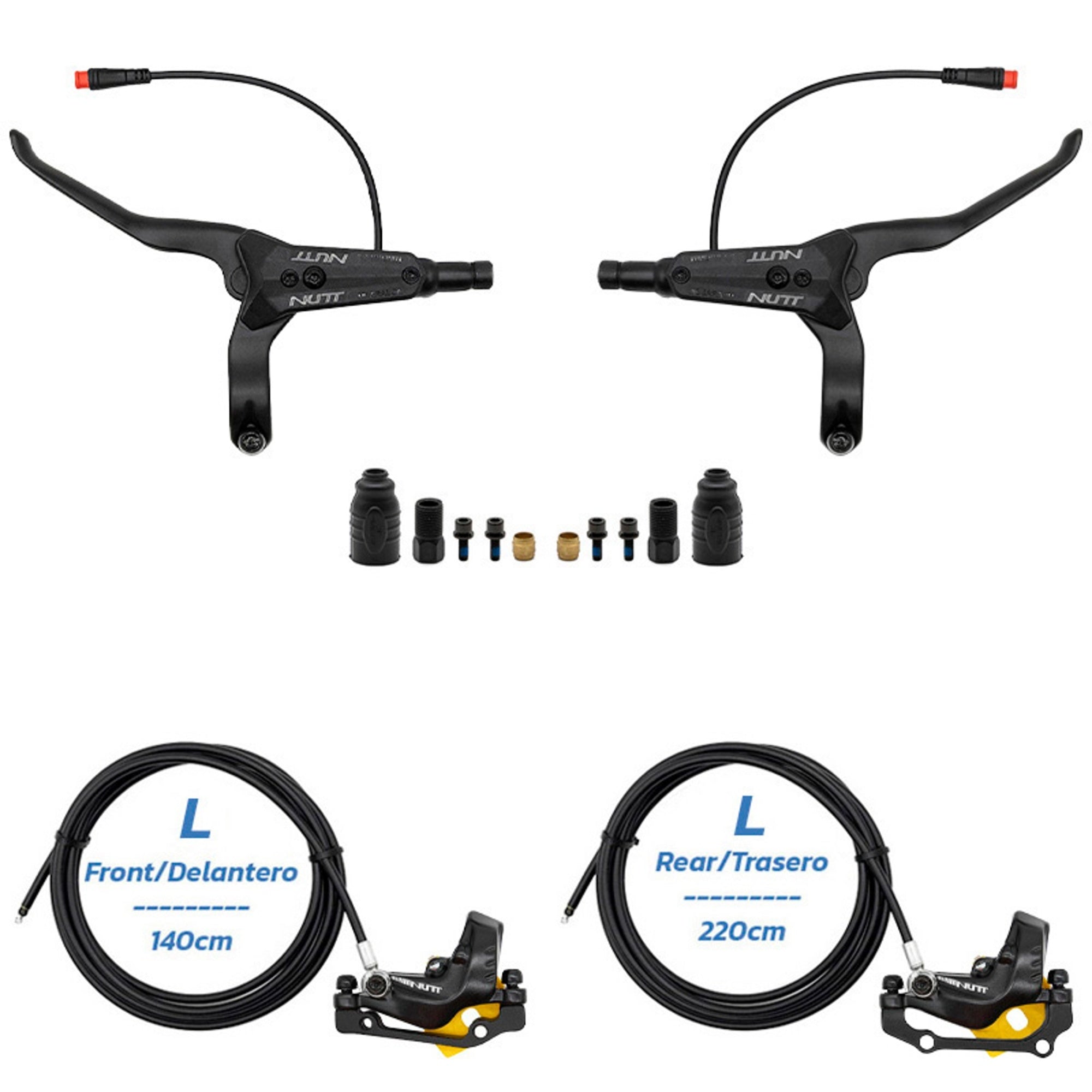 Kit de frein hydraulique noir Y5 Avant L arrière L [NUTT]