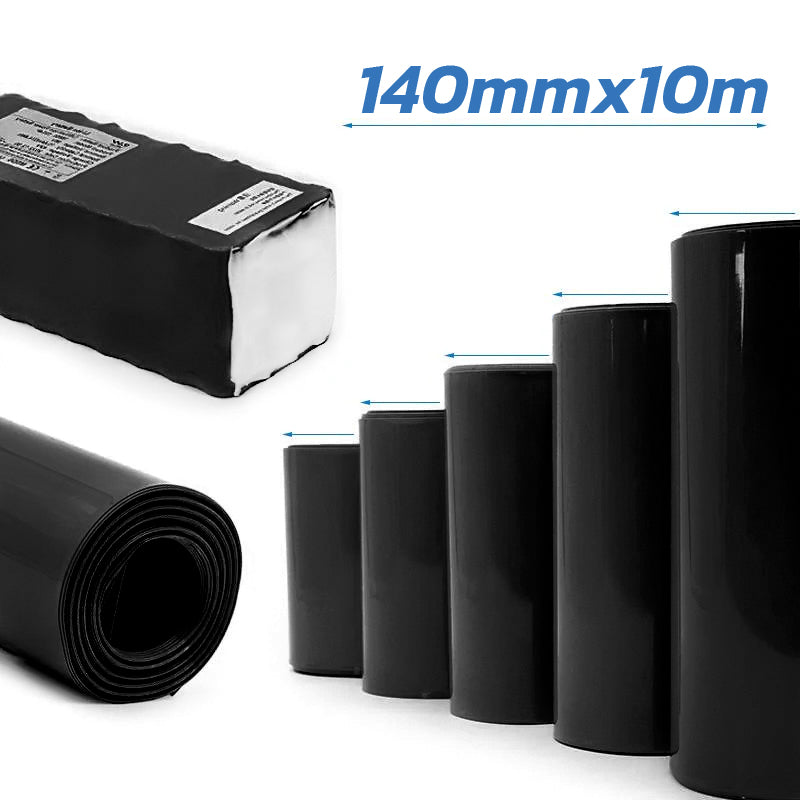Gaine thermorétractable noire 140m 10M