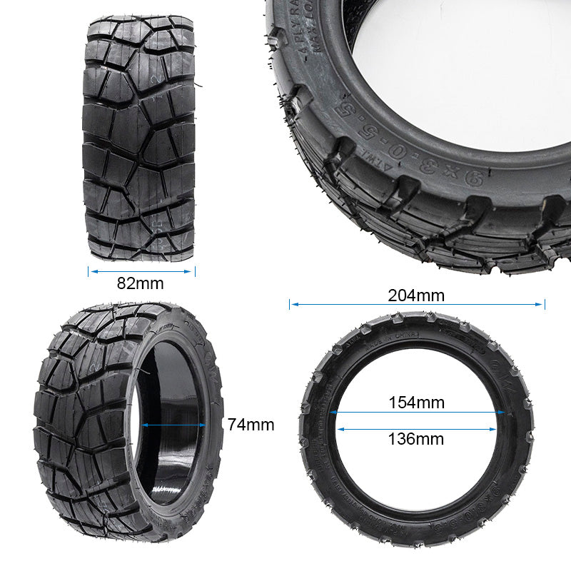 Pneu sans chambre tout-terrain 9x3-5,5 EWHEEL RHINOTRACK avec gel anti-crevaison