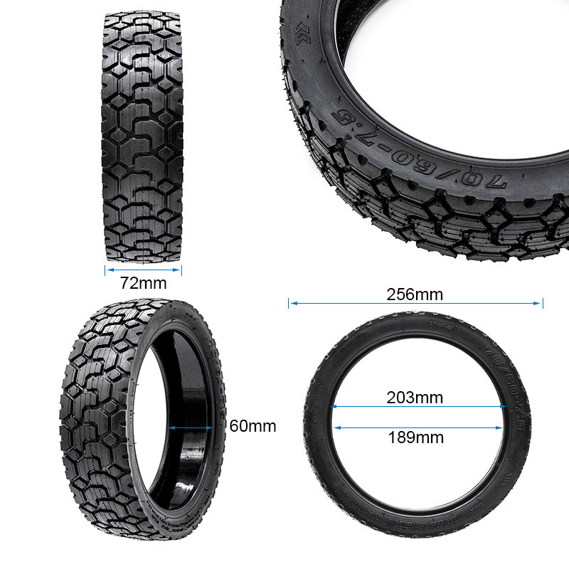 Pneu tubeless 70/60-7,5 EWHEEL RHINOTRACK Avec gel anti-crevaison