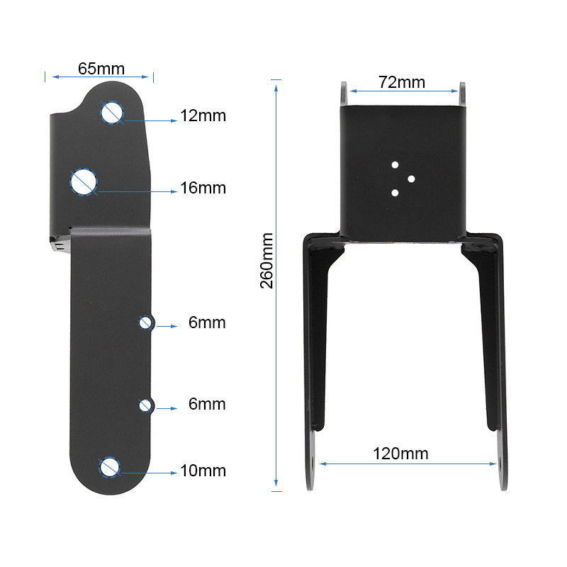 Fourche avant Kukirin G2 (Sans logo)