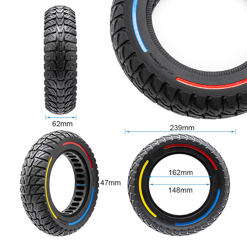 Roue pleine 10x2,5-6,5 [Cityneye] - tricolore