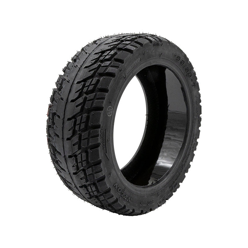 Pneu tubeless off-road 90/55-7 rouge avec gel