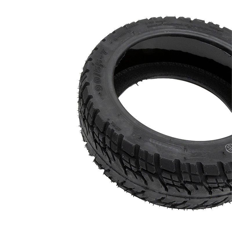 Pneu tubeless off-road 90/55-7 rouge avec gel