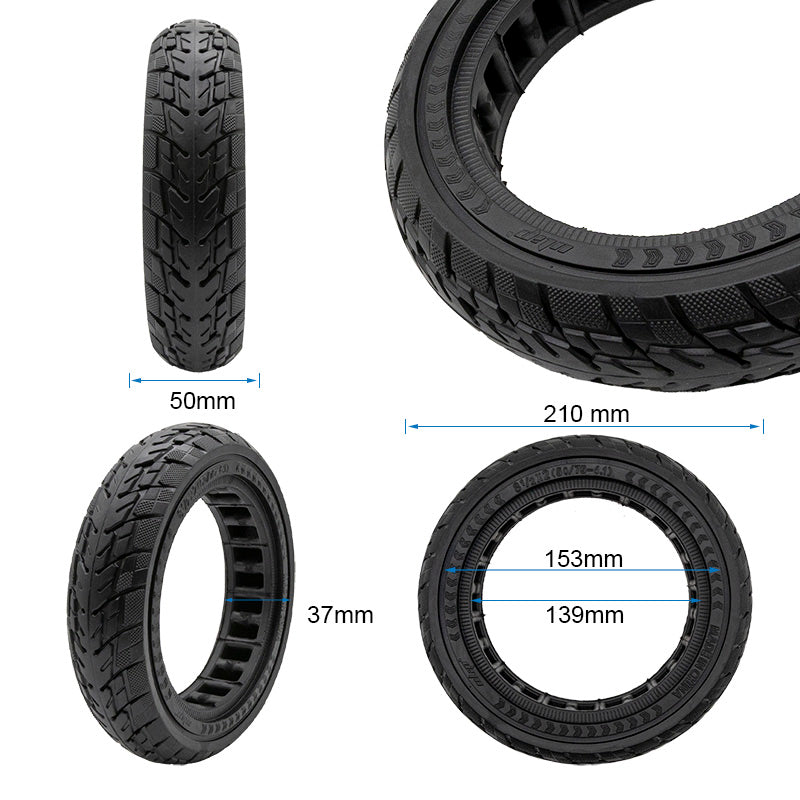 Roue pleine off-road 8,5x2 (50/75-6,1) noir