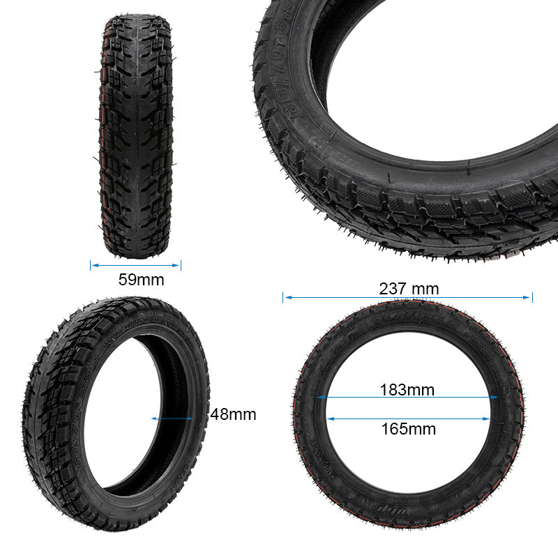Pneu tubeless off-road 60/70-6,5 avec valve