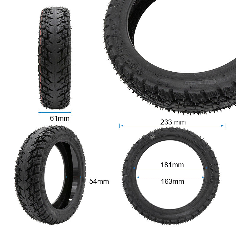 Pneu tubeless off-road 60/70-6,5 avec gel et valve
