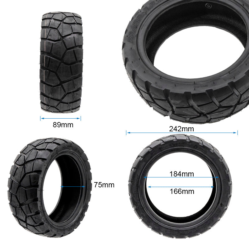 Pneu tubeless 80/50-6.5 Ewheel Rhinotrack Runflat