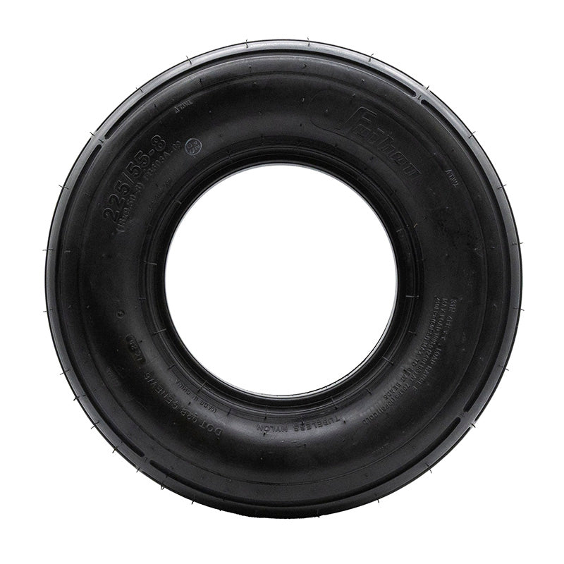 Pneu tubeless 18x9 5-8 / 225/55-8 lisse [Feiben]