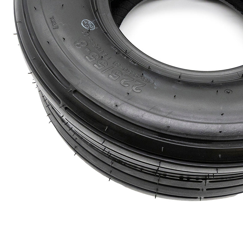 Pneu tubeless 18x9 5-8 / 225/55-8 lisse [Feiben]