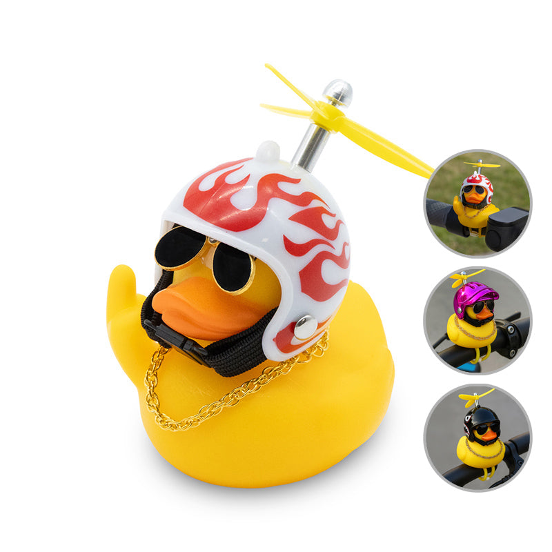 Canard casque hélice feu