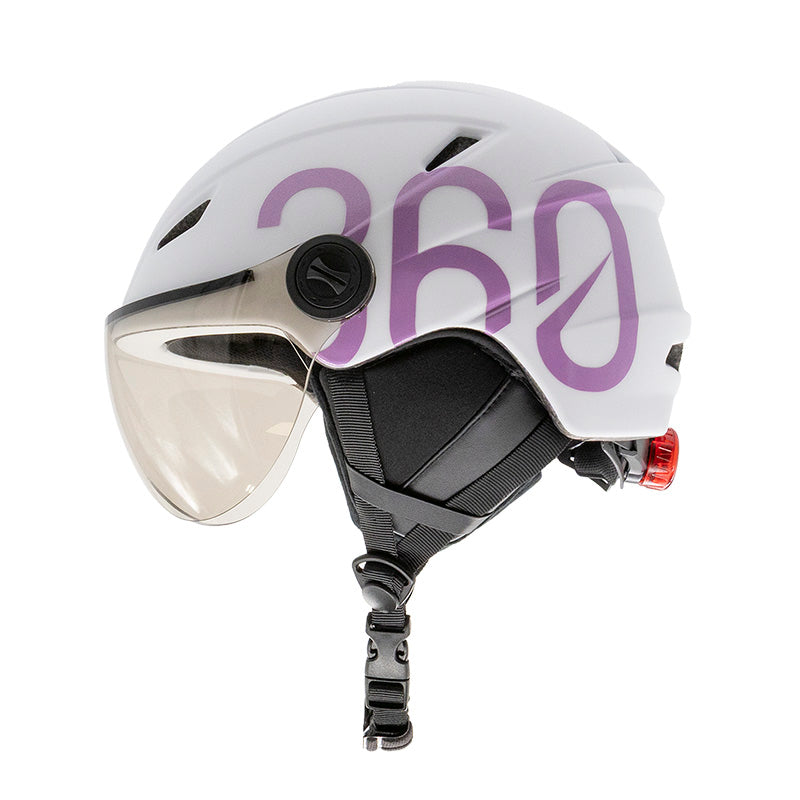 GLOOB Urban blanc - violet L cache oreilles amovibles