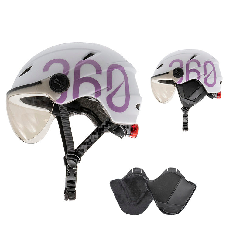GLOOB Urban blanc - violet L cache oreilles amovibles
