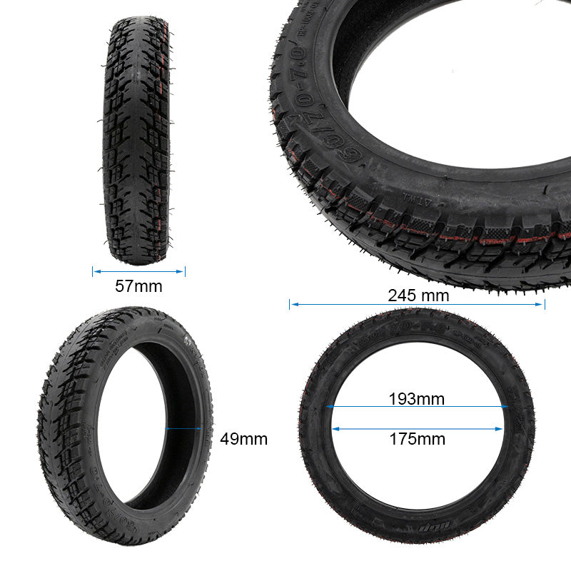 Pneu tubeless off-road 60/70-7,0