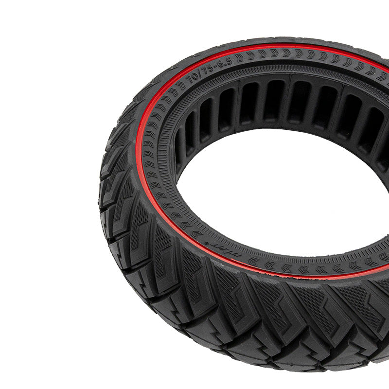 Pneu plein off-road 70/75-6,5 ligne rouge