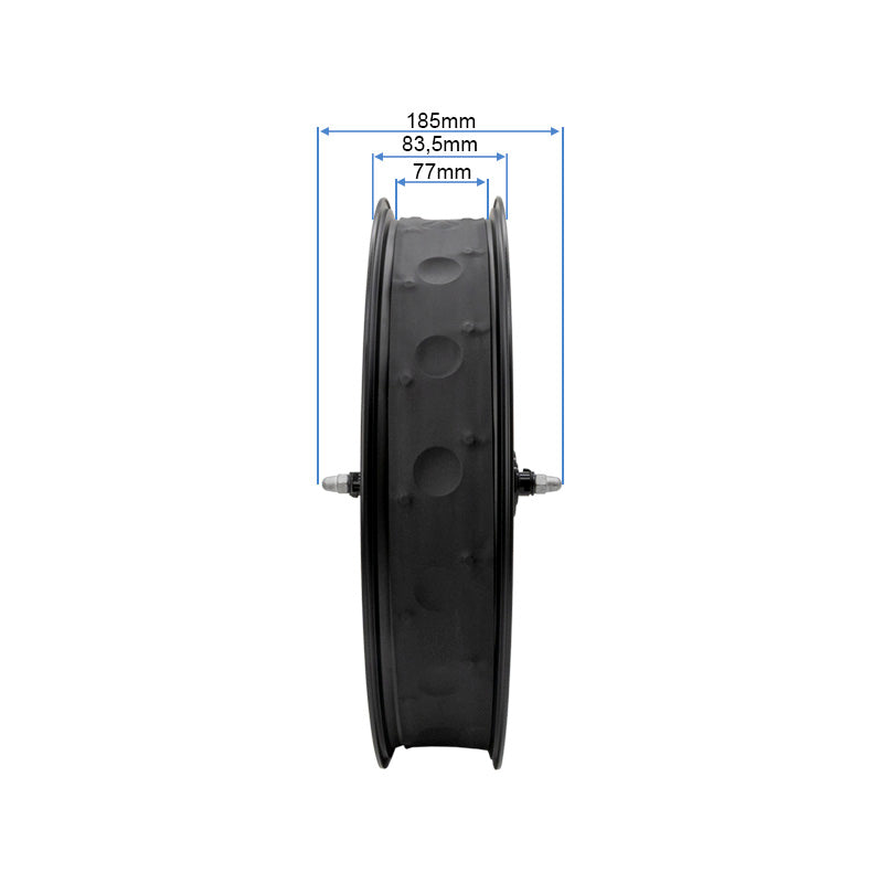 Roues avant 20x4,0 COMMANDO, NAVY, GRANIT