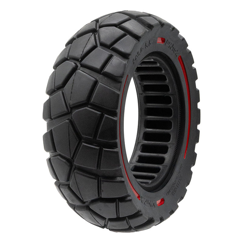 Roue pleine 9x3-5,5 ligne rouge-noire