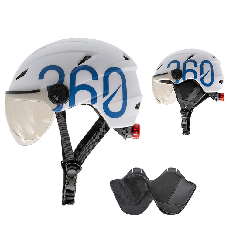 GLOOB Urban blanc - bleu M cache-oreilles amovibles