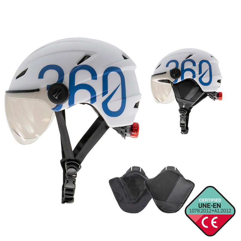 GLOOB Urban blanc - bleu M cache-oreilles amovibles