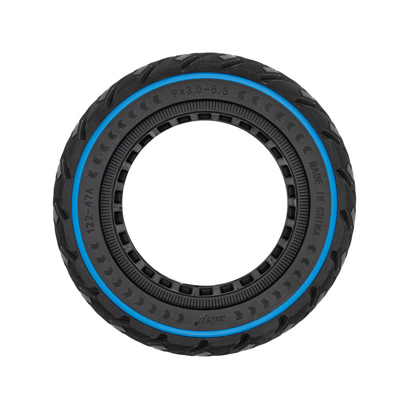 Pneu plein off-road 9x3-5,5 bleu