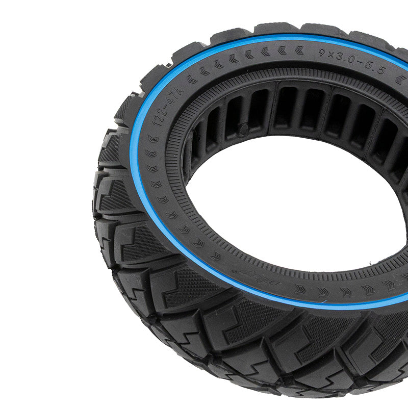 Pneu plein off-road 9x3-5,5 bleu