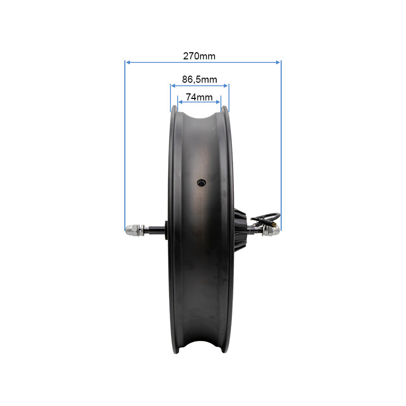 Roues arrière 20x4,0 avec moteur 250W 80Nm LITHOR/BRAVE