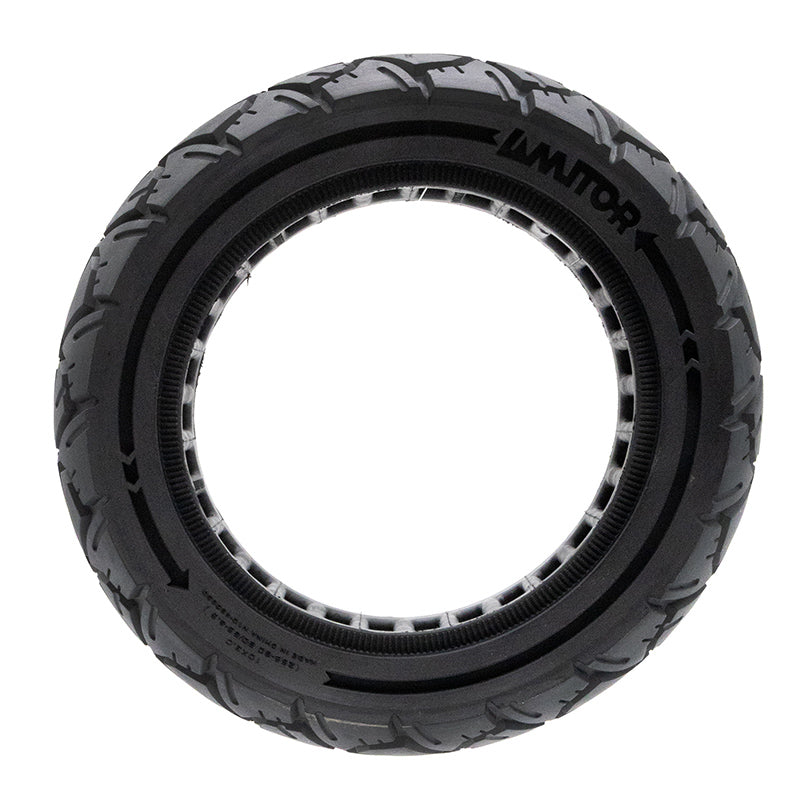 Pneu plein 10×3,0/255×80 (80/65-6) noire [Amitor]