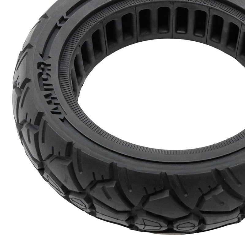 Pneu plein 10×3,0/255×80 (80/65-6) noire [Amitor]