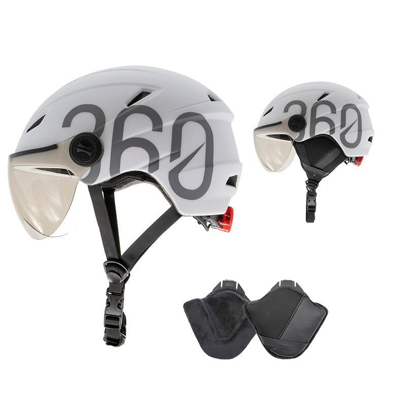 GLOOB Urban blanc - gris L cache-oreilles amovibles