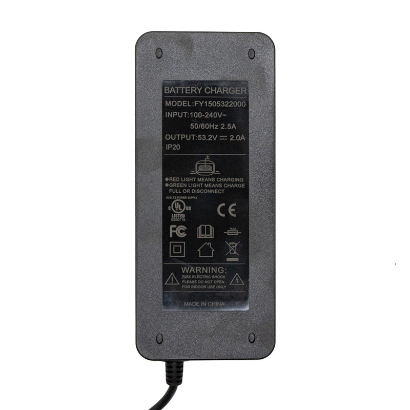 Chargeur premium 48V (sortie 53,2v) 2A pour NIU -connecteur SJT-125E