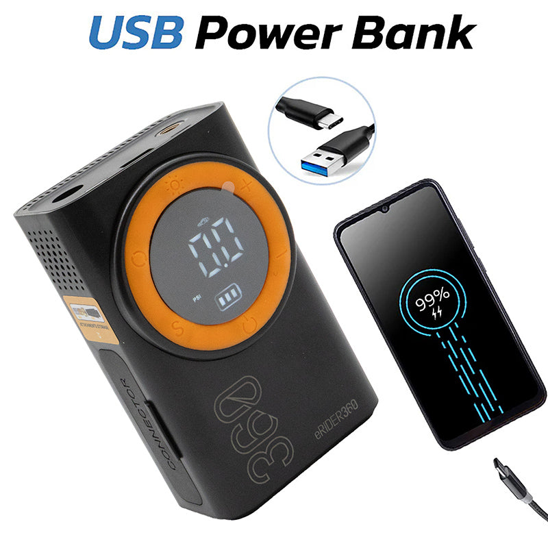 AIR-008 Gonfleur électrique portable fonction Power Bank