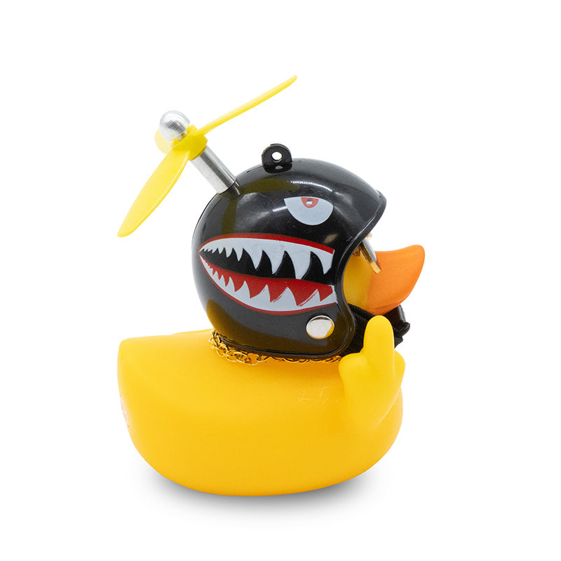 PTO-011 Canard en caoutchouc requin rebelle