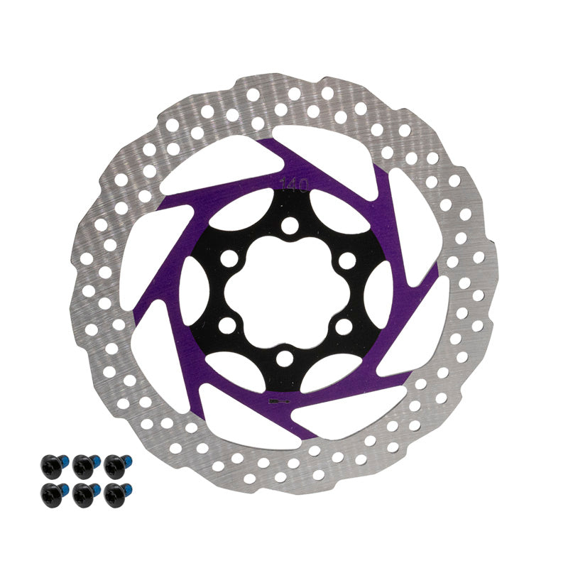 Disque de frein V2 6H 140mm Violet