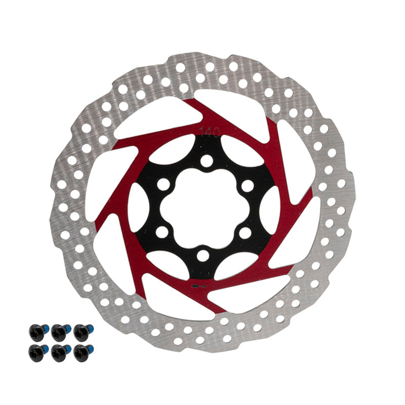 Disque de frein V2 6H 140mm Rouge